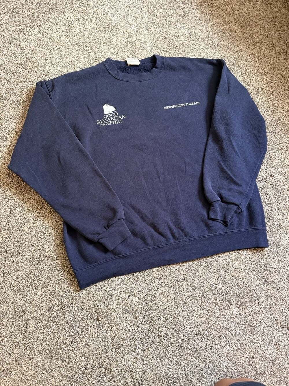 Vintage Lee Heavyweight Good Samaritan Hospital Respiratory Therapy Sweatshirt